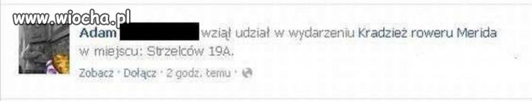 Adam wziął udział w wydarzeniu...