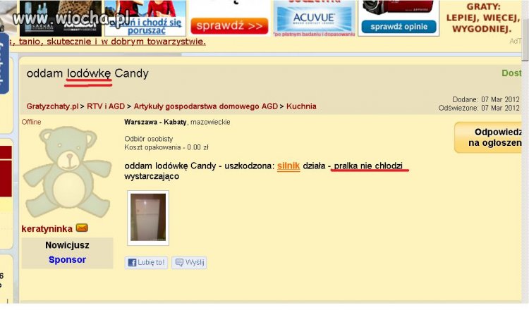 Nowe urządzenie pralko-lodówka