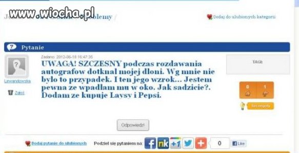 Zwariowana fanka...