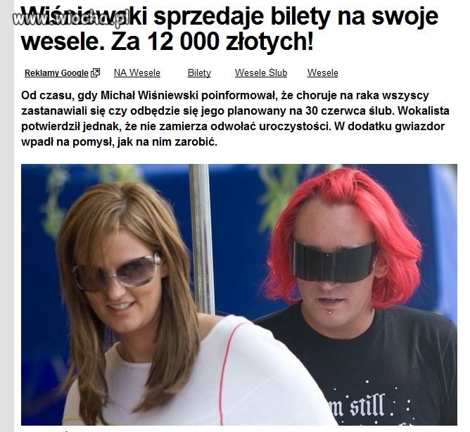 Kolejny ślub Wiśniewskiego...