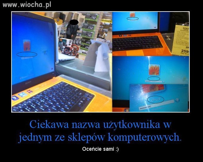 Ciekawa nazwa w sklepie komputerowym 