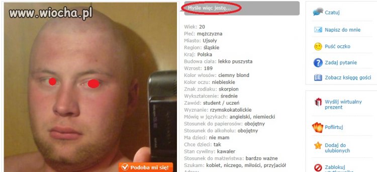 Siema jestę i jestę więc myślem