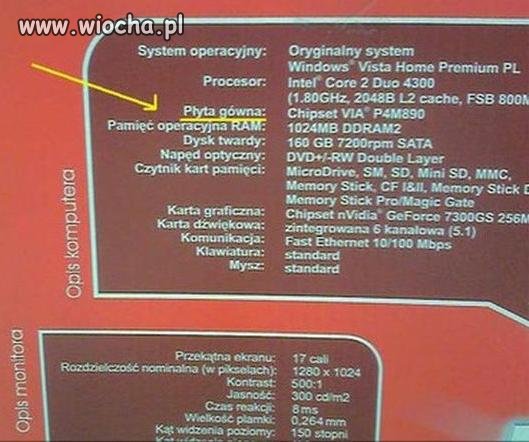Jaką płytę gówną ma Twój komputer?