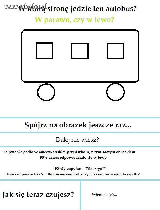 W którą stronę jedzie autobus?