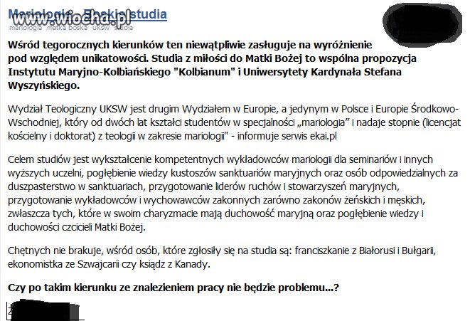 Boskie studia-MARIOLOGIA