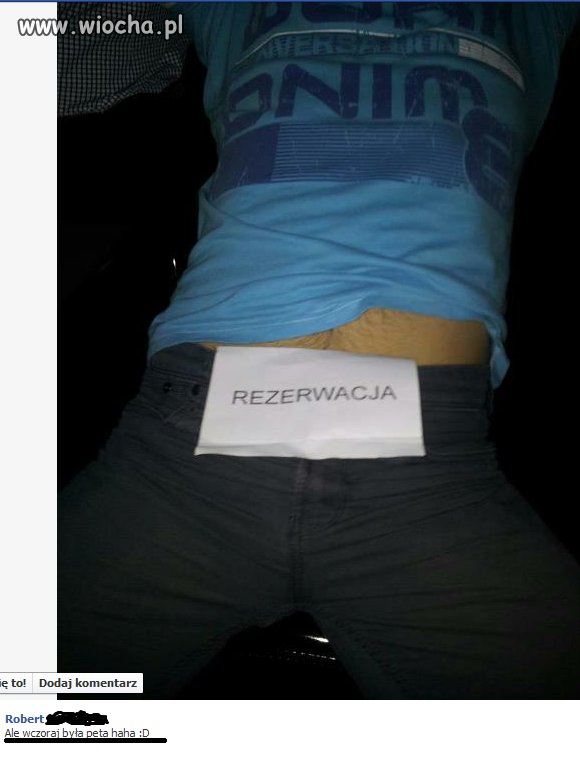 Rezerwacja na imprezie nabiera nowego znaczenia...