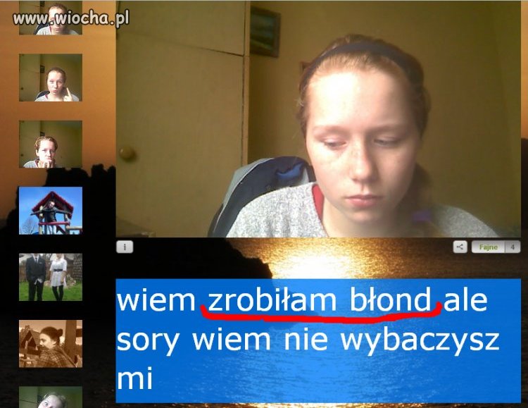 "Zrobiłam Błond ..."