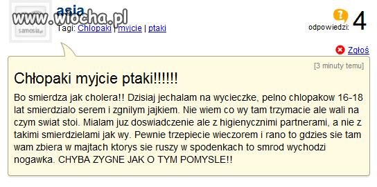 Chłopaki myjcie ptaki!