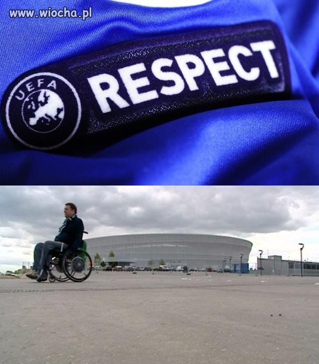 Respect ...ale nie dla niepełnosprawnych...