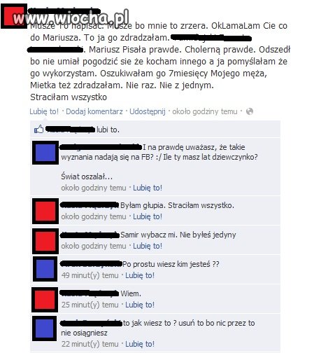 Kolejna osoba "chwaląca się" swoimi problemami.