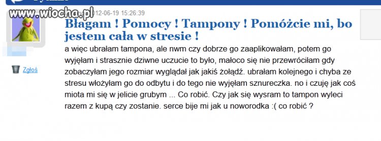 Tampon w jelicie grubym...