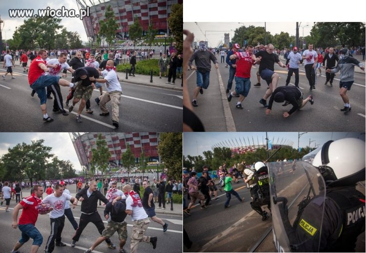 Bohaterstwo polskich kiboli 5 a nawet 8 na jednego