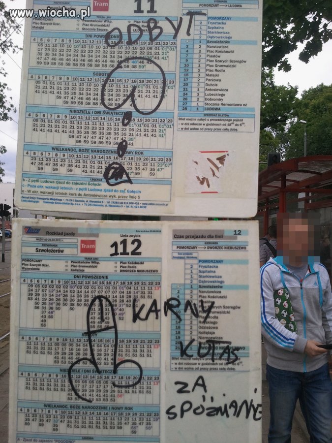 Kara za spóźnienie się tramwaju