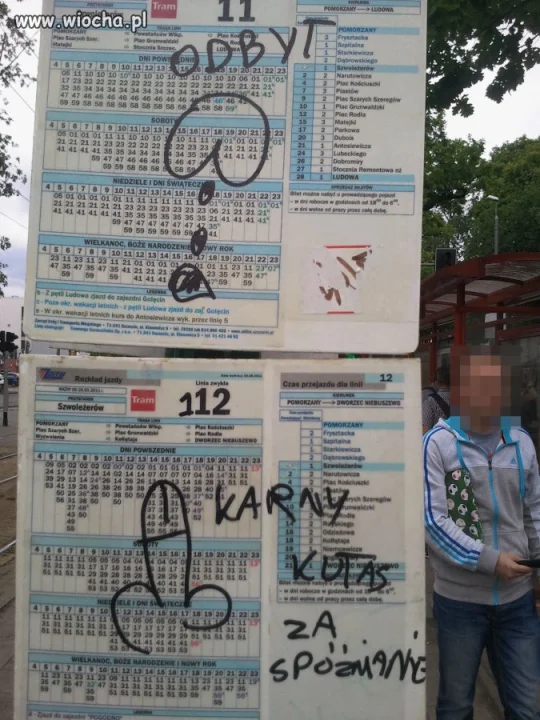Kara za spóźnienie się tramwaju
