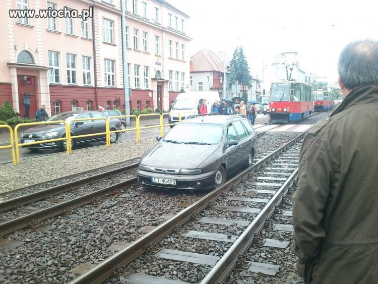 Toruński kierowca w Bydgoszczy