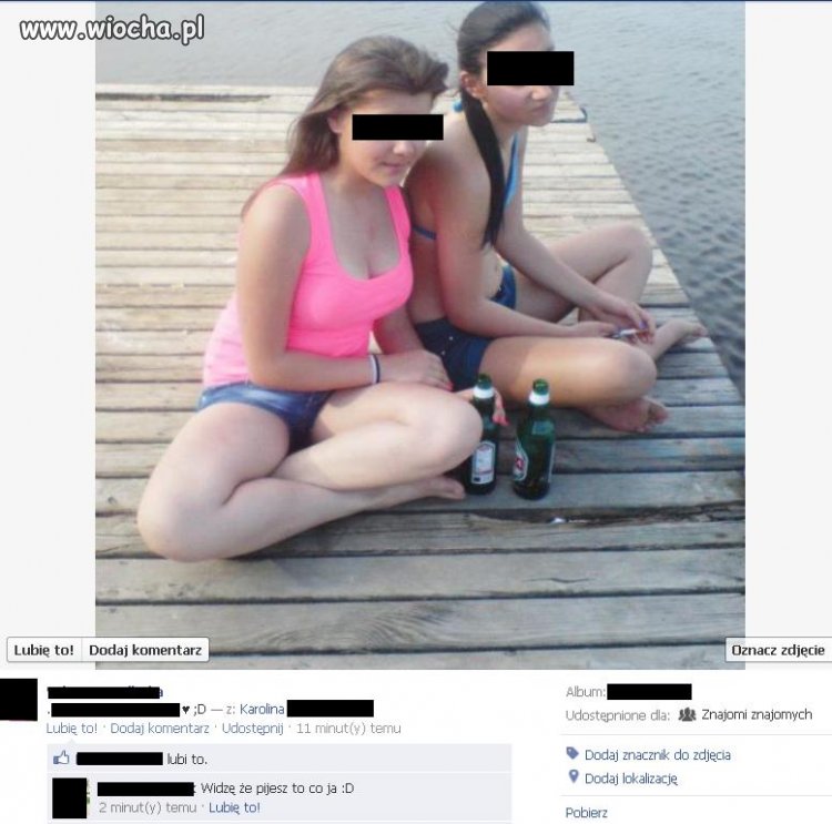 Dziewczyna w różowej bluzce i chłopak, który...