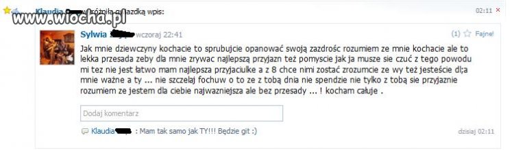Jestem fajna, lubiana i popularna 