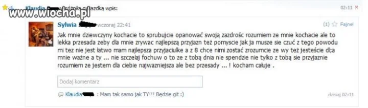 Jestem fajna, lubiana i popularna 