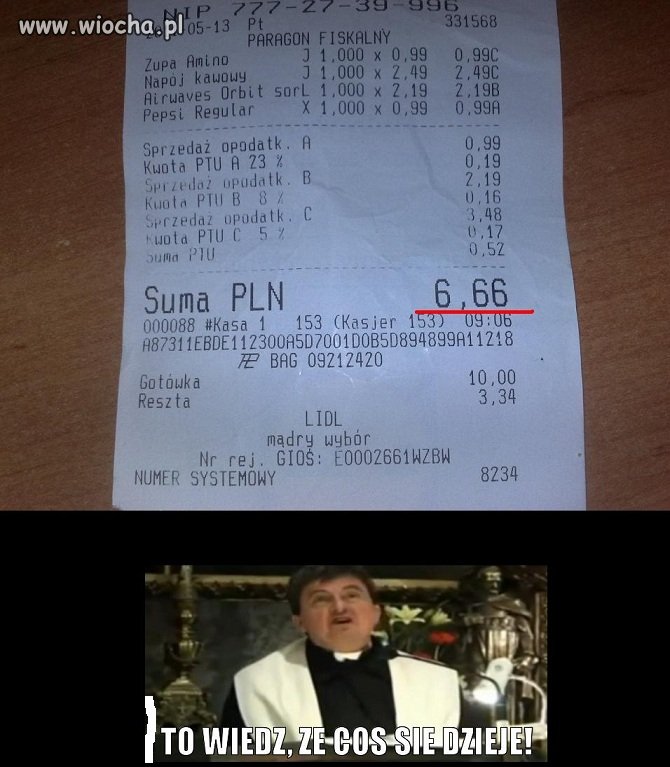 Jeżeli tak wygląda suma na twoim paragonie...