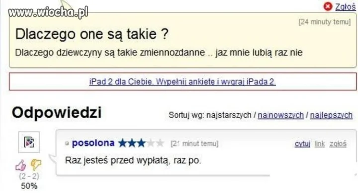 Dlaczego dziewczyny zmienne są...?
