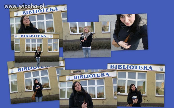 Sesja przed biblioteką 
