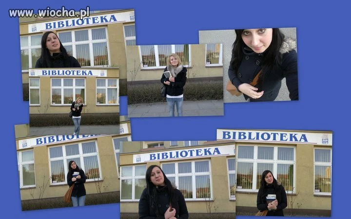 Sesja przed biblioteką 