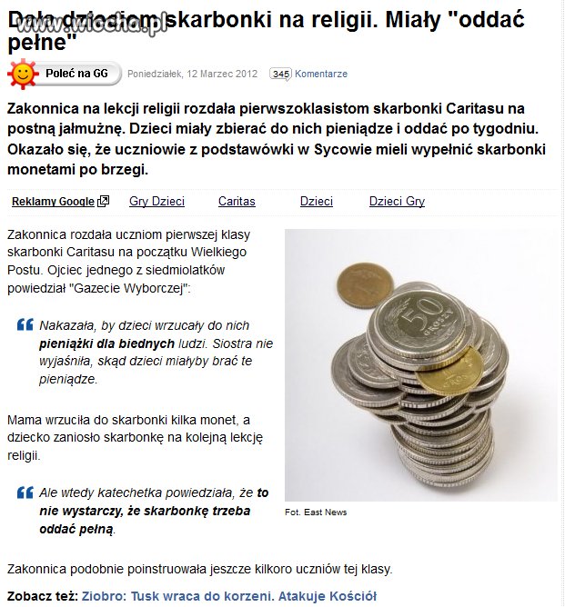 Zawsze najłatwiej jest wykorzystać dzieci.