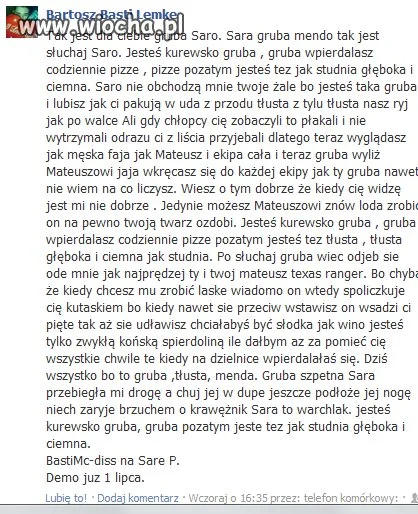 Nie ma to jak zrobić Diss na dziewczynę