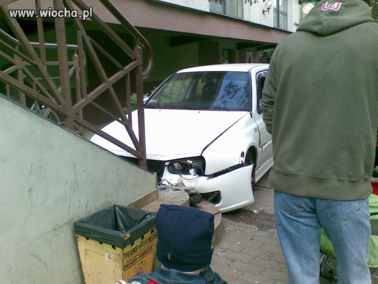 Chciał chyba wjechać