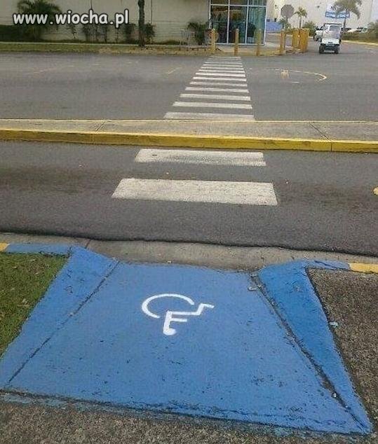Miejsce przejścia dla inwalidów.