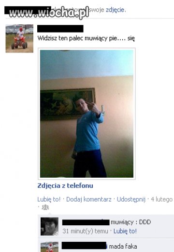 Cwaniak z gimnazjum.