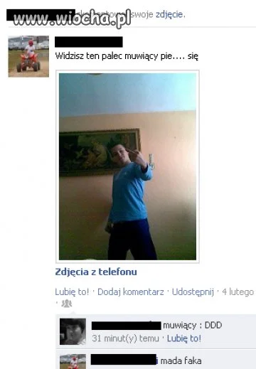 Cwaniak z gimnazjum.