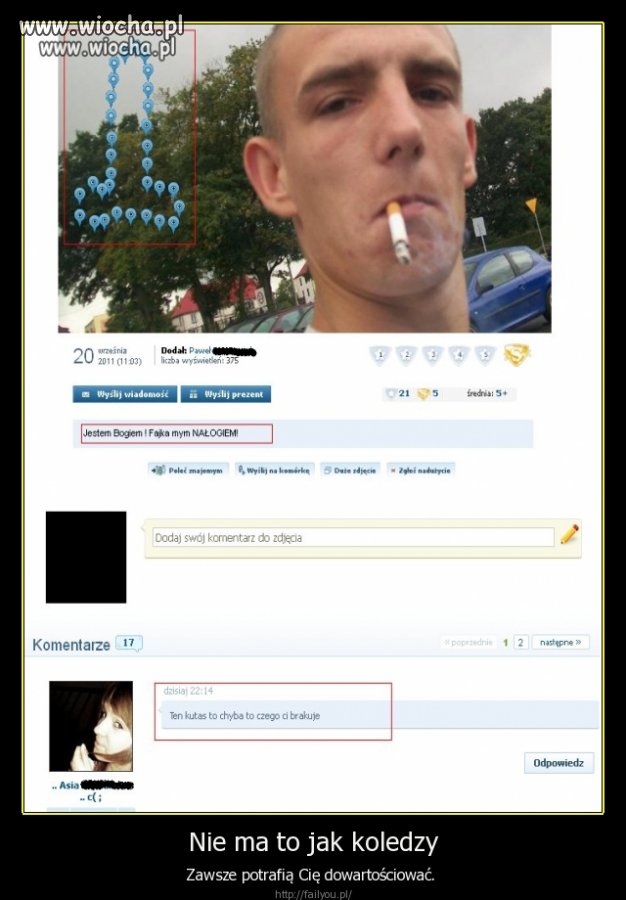 Jestem Bogiem i Fajka mym NAŁOGIEM.