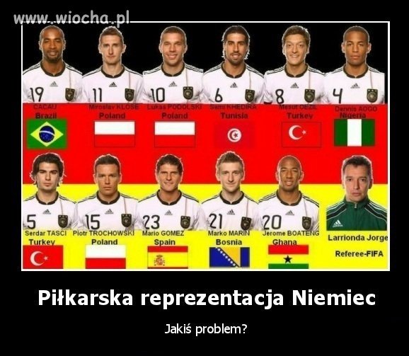 Tak wygląda skład Reprezentacji Niemiec ...