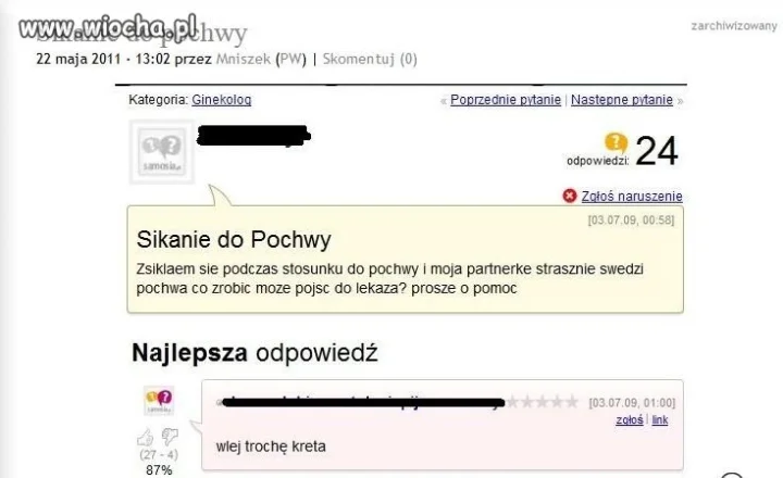Pochwa zamiast WC