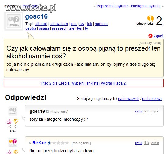 Kac po calowaniu...?? Czego to ludzie nie wymyślą...
