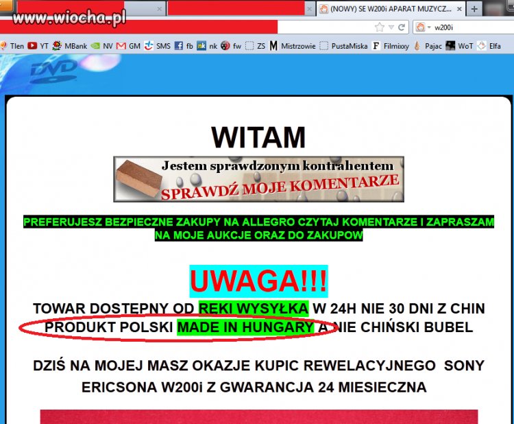 Nowy SE W200i !!!