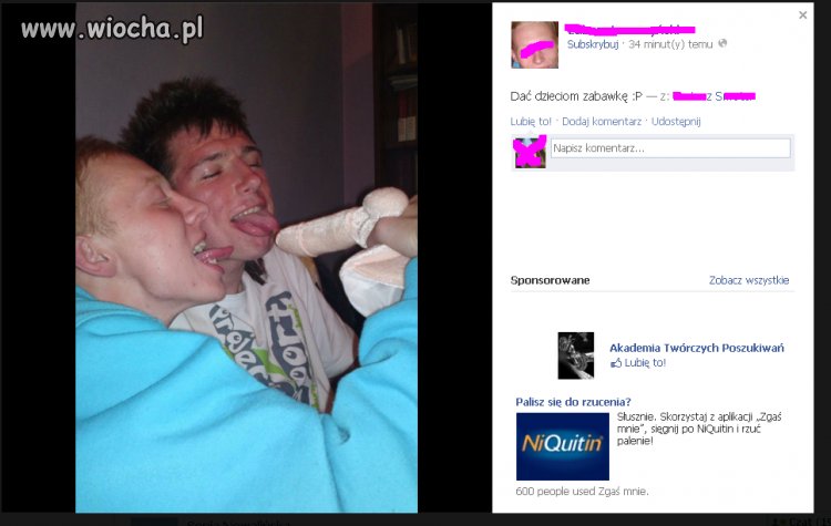 Nie ma to jak pochwalić się na 'fejsie'