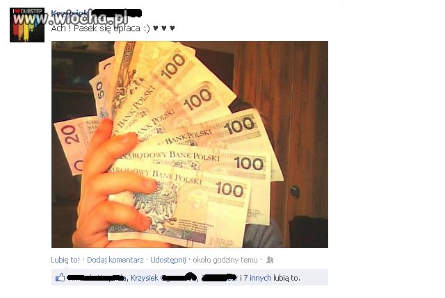 Lans na pieniądze.