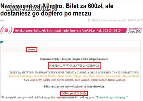 Kup Pan bilet na półfinał