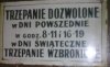 Brak zezwolenia na trzepanie 
