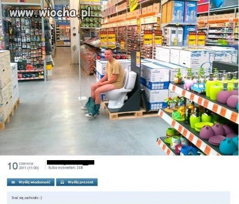 Opis pod zdjęciem "srac się zachciało"