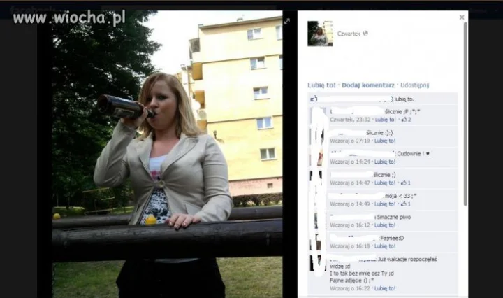 Chciała zaszpanować..