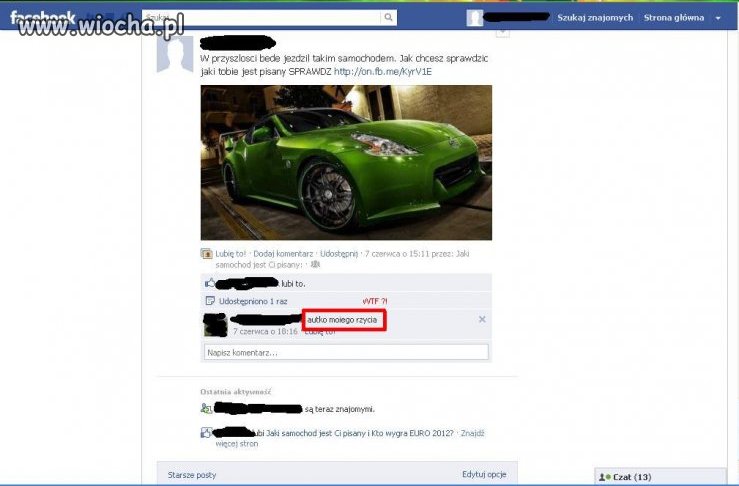 "Autko moiego rzycia"