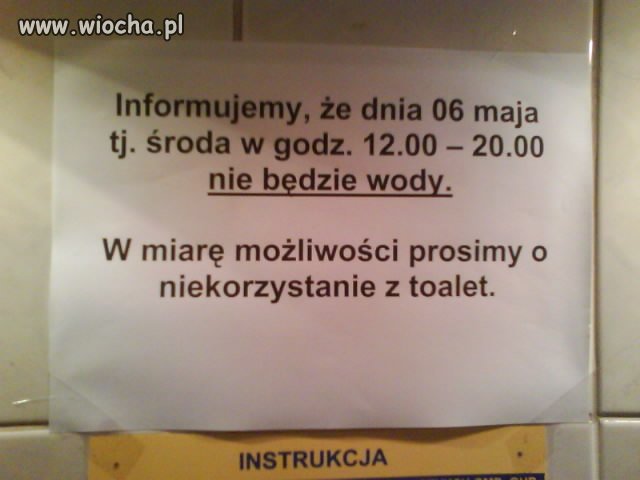 Nie ma, nie ma wody...