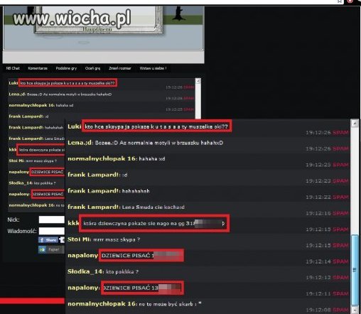 Wiocha zawitała na polskie portale chatowe 