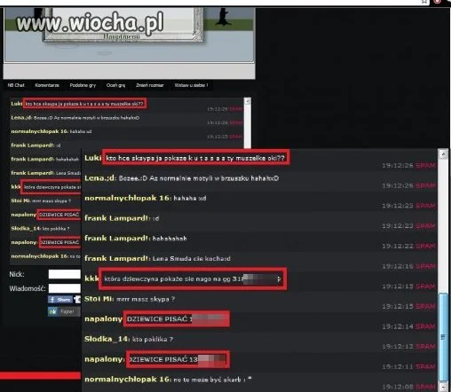 Wiocha zawitała na polskie portale chatowe 
