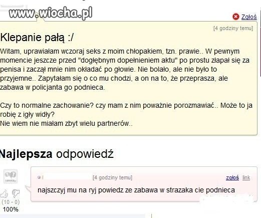 Klepanie pała...
