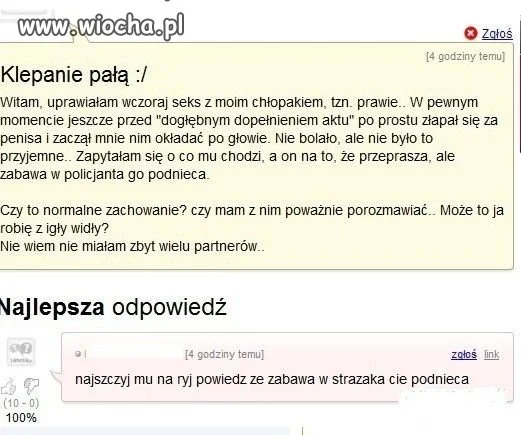 Klepanie pała...