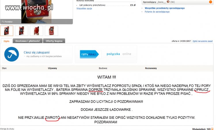 Ktoś ma problemy z ortogafią. Słownik wzywa